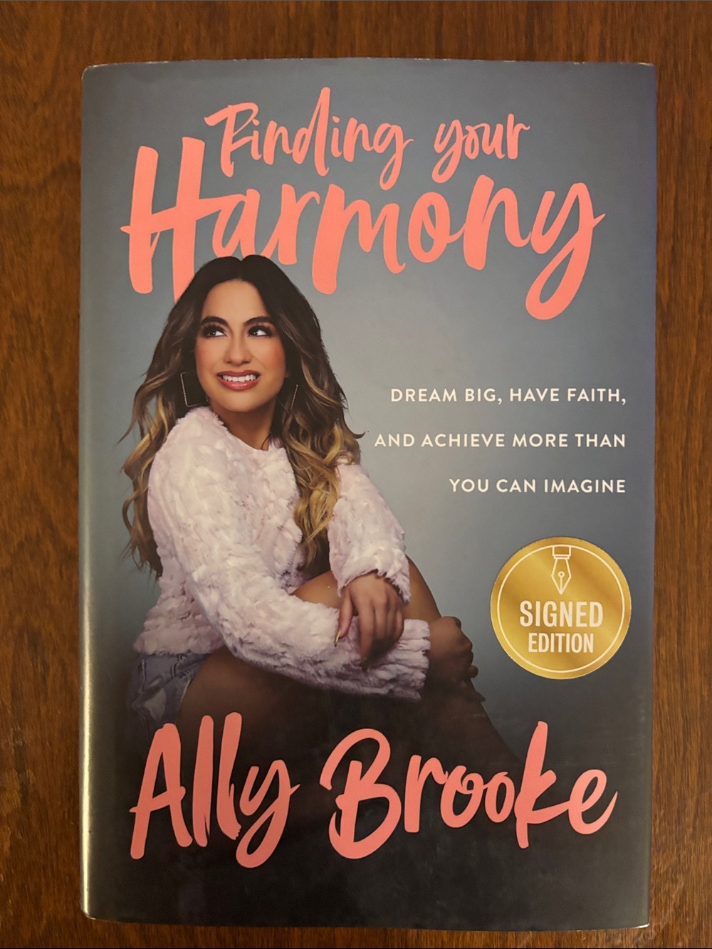 Finding Your Harmony by Ally Brooke - Coral & Gray Hardcover